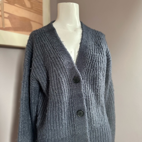Navy Blue GAP Cardigan Sweater - Picture 3 of 6